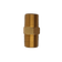 Load image into Gallery viewer, Dante 3/8 inch brass hex nipple coupler with 3/8 inch male NPT threads