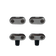 Load image into Gallery viewer, Dante straight glass guard connector kit with 4 pieces including GCS and GCS-FL connectors for fireplace glass panels