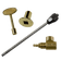 Load image into Gallery viewer, Dante Log Lighter 90 Degree Globe Valve Combo Pack for Natural Gas and Propane fireplaces including log lighter, 1/2 inch valve, 3 inch key and floor plate