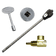 Load image into Gallery viewer, Dante Log Lighter 90 Degree Globe Valve Combo Pack for Natural Gas and Propane fireplaces including log lighter, 1/2 inch valve, 3 inch key and floor plate