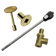 Load image into Gallery viewer, Dante Log Lighter 90° Angled Ball Valve Combo Pack with 1/2″ 90° Ball Valve, 3″ Key, and Chrome or Bright Brass Floor Plate for Natural Gas and Propane Fireplaces
