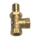Load image into Gallery viewer, Dante Log Lighter 90° Angled Ball Valve Combo Pack with 1/2″ 90° Ball Valve, 3″ Key, and Chrome or Bright Brass Floor Plate for Natural Gas and Propane Fireplaces