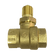 Load image into Gallery viewer, Dante fully port straight 3/4-inch forged brass quarter-turn ball valve with 3/4-inch NPT connections and 300,000 BTU rating.