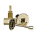 Load image into Gallery viewer, Dante straight 1/2 inch globe valve combo pack with 3 inch key and floor plate in chrome and brass finishes