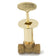 Load image into Gallery viewer, Dante straight 1/2 inch globe valve combo pack with 3 inch key and floor plate in chrome and brass finishes