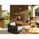Load image into Gallery viewer, Majestic Villawood 42 inch Traditional Outdoor Wood Burning Fireplace with traditional brick refractory interior and stainless steel mesh curtain screens