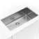 Load image into Gallery viewer, MSI 3219 single bowl stainless steel undermount sink installed in a white countertop