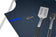 Load image into Gallery viewer, Navy Napoleon anniversary apron displayed with a grilling spatula and tongs