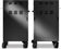 Load image into Gallery viewer, Rear view of both Napoleon 68004 Phantom Prestige matte black storage cabinets with ventilation openings and caster wheels