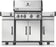 Load image into Gallery viewer, Two Napoleon 68008 stainless steel storage cabinets installed on both sides of a Rogue PRO gas grill