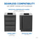 Load image into Gallery viewer, Napoleon OASIS compatibility infographic showing countertop and cabinet options for the Built-In 700 Series 10-inch infrared burner
