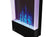 Load image into Gallery viewer, Close-up of blue flames and illuminated crystal media in a Napoleon Allure Vertical electric fireplace