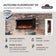 Load image into Gallery viewer, Napoleon Astound FlexMount 50-inch electric fireplace NEFL50AB dimensions infographic showing 50-inch width, 23-inch height, 7 1/8-inch depth, and dual-voltage heating specifications.