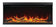 Load image into Gallery viewer, Napoleon Astound FlexMount 50-inch electric fireplace NEFL50AB front view with orange and yellow flames, included Beach Fire logs, and Woodland media.