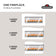 Load image into Gallery viewer, Napoleon Astound FlexMount electric fireplace installation infographic illustrating one-sided, two-sided, and three-sided flame viewing configurations.