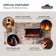 Load image into Gallery viewer, Napoleon Astound FlexMount electric fireplace special features infographic illustrating flexible installation, realistic spark flames, remote controls, and year-round use.