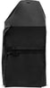 Load image into Gallery viewer, Side view of a black Napoleon grill cover showing the vent and adjustable buckle strap