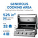Load image into Gallery viewer, Napoleon Built-In 500 Series 32-inch Grill Head with stainless steel construction and four burners for outdoor kitchen installation