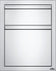 Load image into Gallery viewer, Napoleon built-in double drawer cabinet with waste bin and paper towel pull out, stainless steel outdoor kitchen storage accessory
