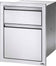 Load image into Gallery viewer, Napoleon built-in double drawer cabinet with waste bin and paper towel pull out, stainless steel outdoor kitchen storage accessory