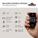 Load image into Gallery viewer, Napoleon Entice remote control infographic showing flame color, heat, thermostat, timer, and lighting functions