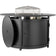 Load image into Gallery viewer, Side view of Napoleon NWO44TI-BK round fire pit table surround showing the removable center lid stored on the side