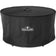 Load image into Gallery viewer, Napoleon NWO44TI-BK 44-inch round fire pit table surround covered with a fitted black protective cover featuring the Napoleon logo