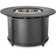 Load image into Gallery viewer, Front view of Napoleon NWO44TI-BK black round fire pit table surround with stainless steel Timberwolf fire pit installed