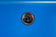 Load image into Gallery viewer, Front close-up of the Napoleon ACCU-PROBE temperature gauge centered on the Heritage Blue lid