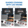 Load image into Gallery viewer, Napoleon Prestige PRO 500 infographic comparing LED knob guidance for direct and indirect cooking