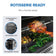 Load image into Gallery viewer, Napoleon Prestige PRO 500 infographic showing a turkey on the rotisserie and storage for the spit and forks