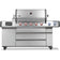 Load image into Gallery viewer, Napoleon Prestige PRO 665 Elite stainless steel smart gas grill, front view with illuminated controls