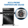 Load image into Gallery viewer, Napoleon Rogue 525 Black Gas Grill with Stainless Steel Grids and 4 Burners with Accu-Probe temperature gauge on a white background