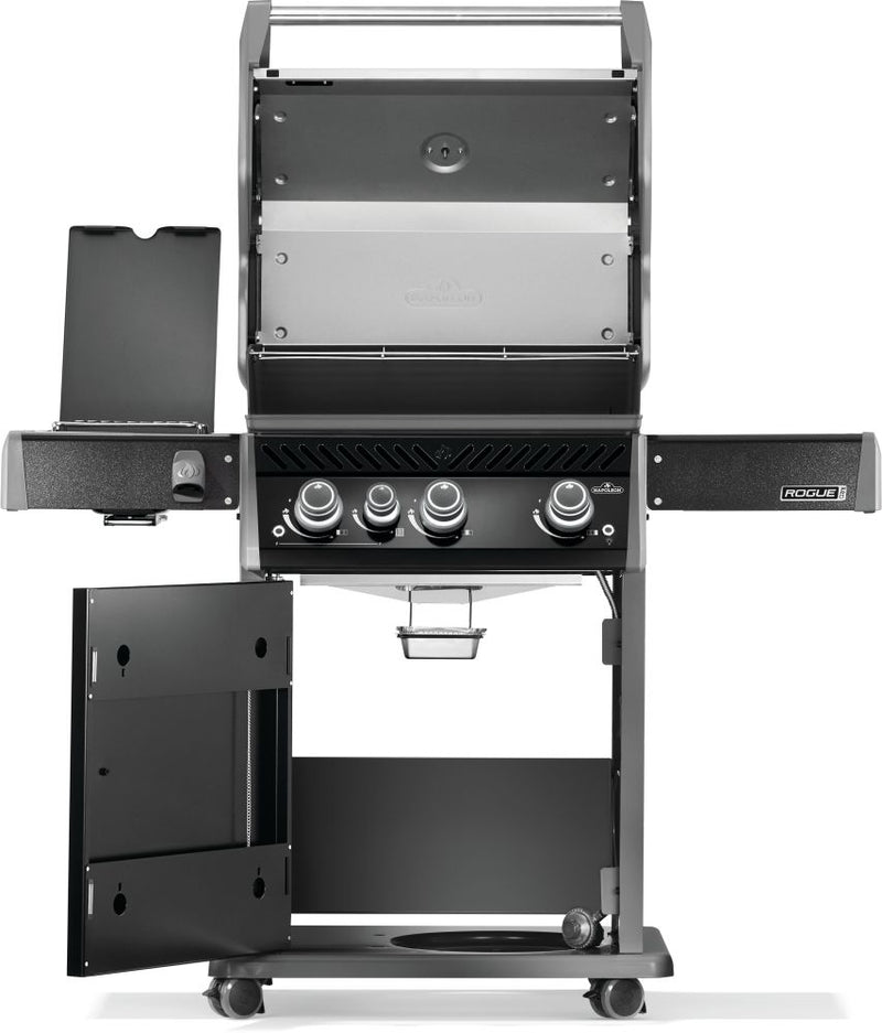 Load image into Gallery viewer, Napoleon Rogue PRO 425 SIB Black 4-Burner Gas Grill with Infrared Side Burner