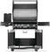 Load image into Gallery viewer, Napoleon Rogue PRO 525 SIB Black Gas Grill with Infrared Side Burner and 5 Burners with open lid on a white background