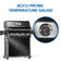 Load image into Gallery viewer, Napoleon Rogue PRO 525 SIB Black Gas Grill with Infrared Side Burner and 5 Burners with Accu-Probe temperature gauge on a white background