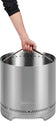 Load image into Gallery viewer, Napoleon Timberwolf stainless steel smokeless fire pit being lifted by its removable carry handle