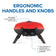 Load image into Gallery viewer, Napoleon TravelQ 285 Red Portable Gas Grill with Griddle – 2 Burners with ergonomic handles and knobs highlighted