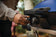 Load image into Gallery viewer, Napoleon TravelQ 285X Blue Portable Gas Grill with Scissor Cart and 2 Burners