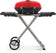 Load image into Gallery viewer, Napoleon TravelQ 285X red portable propane gas grill with scissor cart and reversible cast iron griddle, featuring 2 burners for versatile outdoor cooking