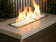 Load image into Gallery viewer, Outdoor fire pit filled with 1/2 inch Clear Fire Glass producing bright flames and modern decorative appeal
