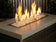 Load image into Gallery viewer, Outdoor fire pit filled with Ice Medium fire pit glass creating the appearance of flames dancing over crystal-clear glass