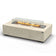 Load image into Gallery viewer, Front view of Planika Nacre Fire Table Kreta freestanding bioethanol fire table with BEV® technology