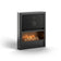 Load image into Gallery viewer, Planika CINEMA for FLA4 990 39 inch fireplace TV frame black powder coated steel structure
