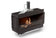 Load image into Gallery viewer, Front view of Planika Firebox 48” Single-Sided Fireplace with FLA4 39” Logs and Flue Connection