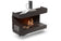 Load image into Gallery viewer, Planika Firebox 48” Three-Sided Fireplace with FLA4 39” Logs and Flue Connection front view