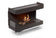 Load image into Gallery viewer, Front view of Planika Firebox 48” Three-Sided Fireplace with FLA4 39” Logs