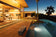 Load image into Gallery viewer, Planika Galaxy Laurent outdoor gas fireplace installed on luxury outdoor patio