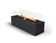 Load image into Gallery viewer, Front view of Planika Galio Black automatic outdoor gas fireplace with black steel housing