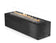 Load image into Gallery viewer, Front view of Planika Galio Black Manual outdoor gas fireplace with black steel housing